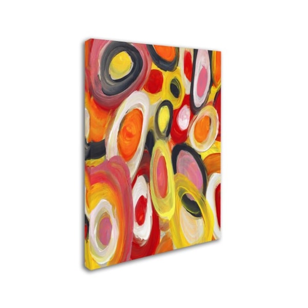 Amy Vangsgard 'Colorful Abstract Circles 4' Canvas Art,24x32